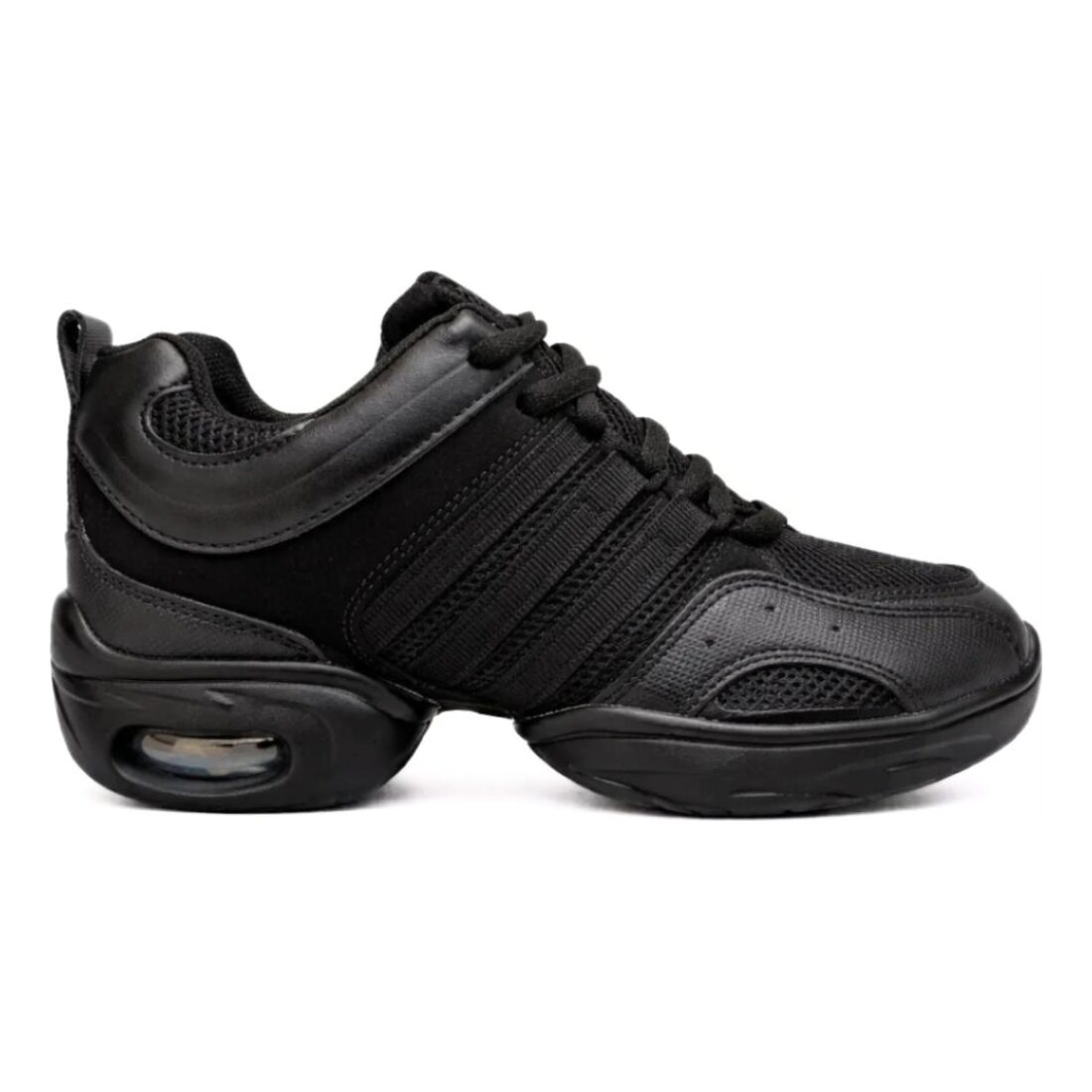 Go Dance Pro black dance sneaker with air-cushion heel