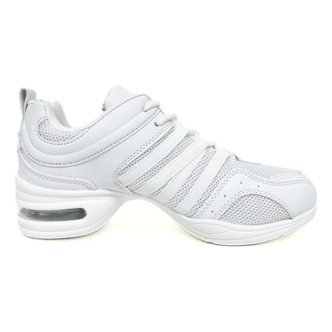 Go Dance Pro white dance sneaker with air-cushion heel